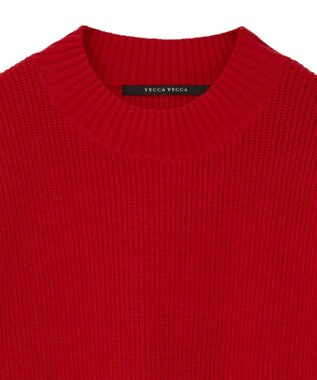 YECCA VECCA レースアップニット Red