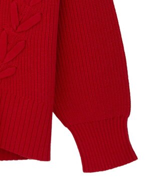 YECCA VECCA レースアップニット Red