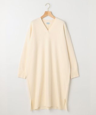 組曲 Aラインリラクシーニット ワンピース アイボリー系