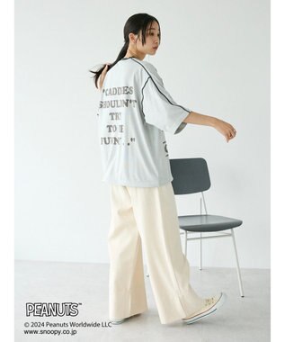 CRAFT STANDARD BOUTIQUE 【ユニセックス】PEANUTS/スヌーピー ゲームシャツTEE Light Gray