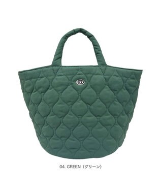 ROOTOTE 3633【丸底】SN.デリ.ミリタリーキルト-A 04：グリーン