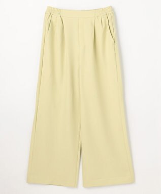 ANY イージーケアライトストレッチワイドパンツ イエロー