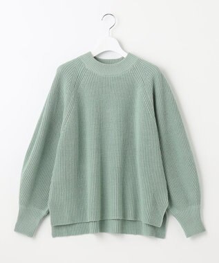 UNFILO 【洗える】スプリングコットンニット グリーン