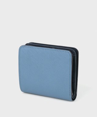 Paul Smith ブライトストライププラー 2つ折り財布 ライトブルー