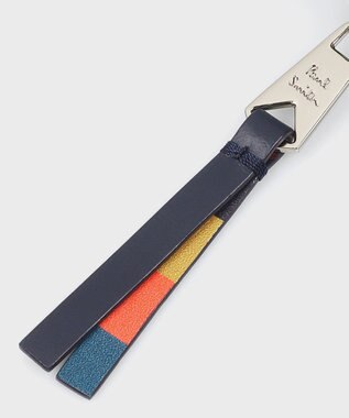 Paul Smith ブライトストライププラー 2つ折り財布 ライトブルー