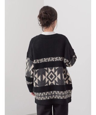 CRAFT STANDARD BOUTIQUE 【男女兼用】オルテガ柄カーディガン Black