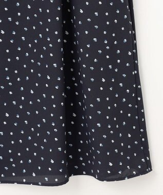J.PRESS LADIES S 【洗える】ドット フラワープリント ワンピース ネイビー系5