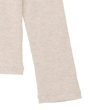 earth music&ecology ラメテレコハイネックプルオーバー Beige