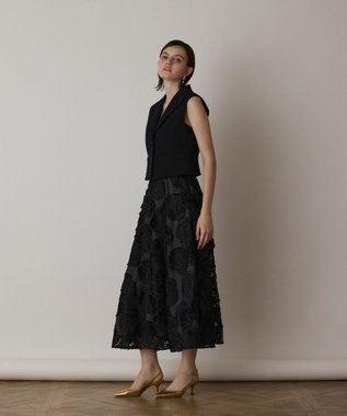 GRACE CONTINENTAL トリアセジャージジレ ブラック