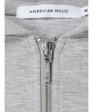 AMERICAN HOLIC バックドレープポンチパーカー Light Gray Mixture