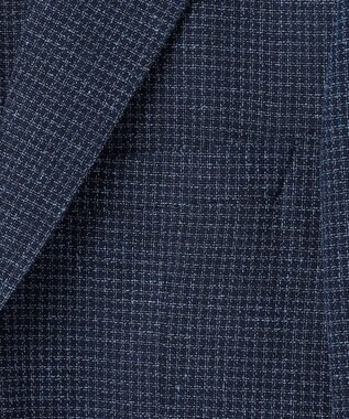 GOTAIRIKU 【尾州】ストレッチメッシュジャケット_千鳥格子柄 ネイビー×千鳥格子柄