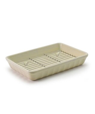 aito製作所 【キッチンツール】網付オーブンベーカー ホワイト_111010