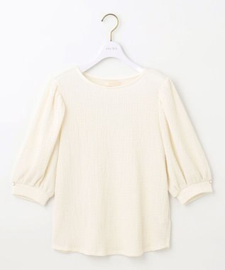 ANY SIS 【美人百花7月号掲載】ボリュームスリーブシャーリング カットソー アイボリー系