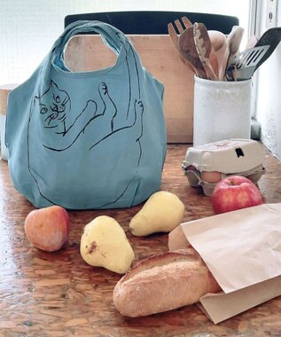 ROOTOTE 1191【ネコ:サブバッグ】NA.ルーショッパーミニ.マルシェ-C