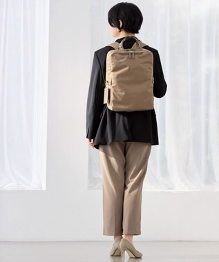 ACE BAGS & LUGGAGE ace. フィッテム レディースビジネスリュック エキスパンド A4 14.0インチPC 68684 エース ベージュ