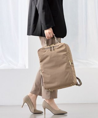 ACE BAGS & LUGGAGE ace. フィッテム レディースビジネスリュック エキスパンド A4 14.0インチPC 68684 エース ベージュ