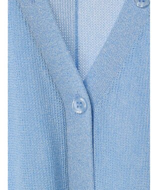 Green Parks ＵＶカット加工　ドルマンニットカーディガン Blue