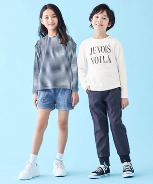 UNFILO 【110-150cm】デニムショートパンツ ミッドブルー