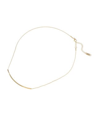 AMERICAN HOLIC 【ステンレス】スマイリートップネックレス Gold