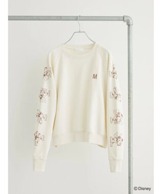 Green Parks Ｄｉｓｎｅｙ／裏毛袖プリントスウェット