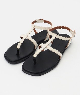 BEIGE， MARY AL TERNA / MOON ストラップサンダル Ivory