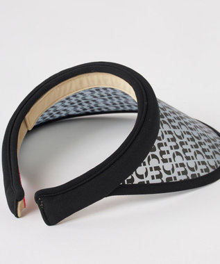 FILA GOLF／marie claire 【marie claire SPORT】総ロゴクリップバイザー ブラック