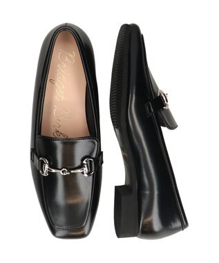 Bridget Birkin ＜抗菌消臭＞【Bridget Birkin】スクエアトゥビットローファー ブラック