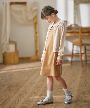 組曲 KIDS 【110-140㎝】クラシック カーディガン ベージュ