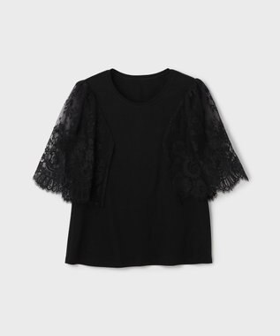 GRACE CONTINENTAL レースフレアカットトップ ブラック
