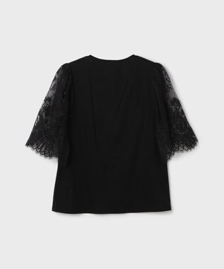 GRACE CONTINENTAL レースフレアカットトップ ブラック