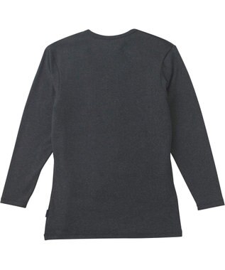 WACOAL MEN インナー メンズ 発熱インナー【エクス（R）】 吸湿発熱繊維 保温性 消臭性（汗臭・加齢臭） ストレッチ素材 深めVネック 8分袖 GL6221 /ブロス ブラック