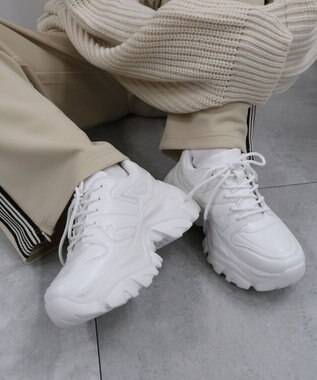 WEGO 厚底ダッドスニーカー ホワイト