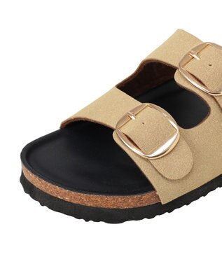 AMERICAN HOLIC フットベットダブルベルトサンダル Beige