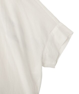 YECCA VECCA バック刺繍バンドカラーシャツ Off White