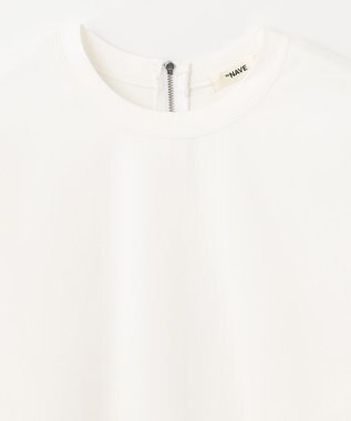 NAVE 【ReNAVE　UVカット・接触冷感・洗える】ボリュームスリーブジャージー ホワイト