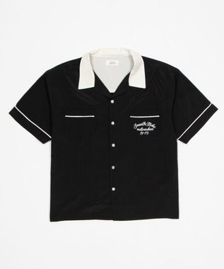 WEGO 【ユニセックス着用ITEM】ボーリングシャツ（SS） ブラック