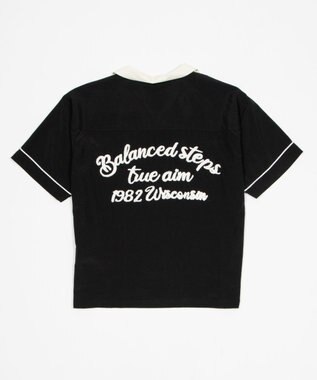 WEGO 【ユニセックス着用ITEM】ボーリングシャツ（SS） ブラック