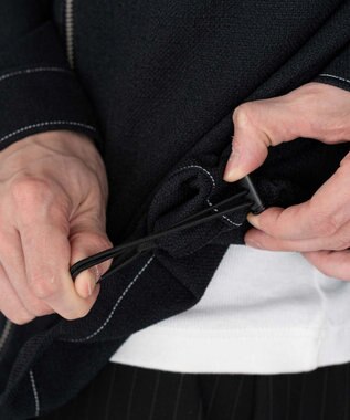 WEGO 【ユニセックス着用ITEM/MLサイズ展開】カラーステッチシャツジャケット ブラック