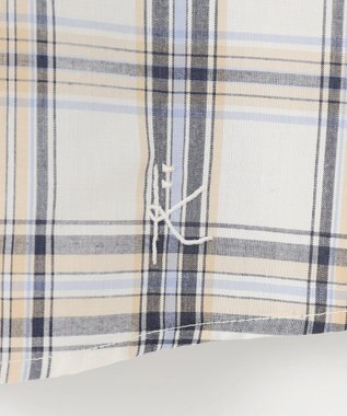 組曲 KIDS 【150-160㎝】プランタンチェック ブラウス ベージュ