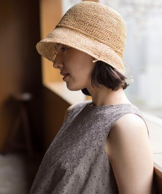 組曲 【WEB限定・新色追加】エンブロイダリーレースノースリーブ ワンピース モカグレー系9