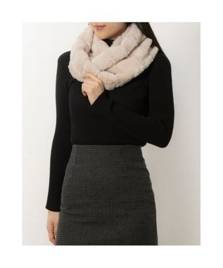 UNBILLION カシュネ cache nez / 畝入りフェイクファースヌード