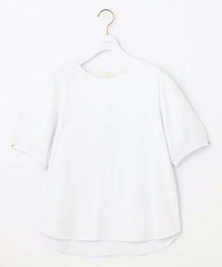 ANY SIS 【汗ジミ防止・UVケア】アーモンドスリーブ カットソー オフホワイト