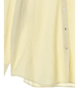 Green Parks リネンレーヨン２ｗａｙシャツ Yellow