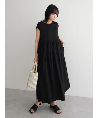 Green Parks ・ＳＵＧＡＲ　ＳＰＯＯＮ【ＣＯＯＬ】フレンチキリカエワンピ Black