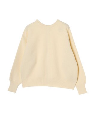 Green Parks ２ｗａｙ　パール釦ニットプルオーバー Ivory