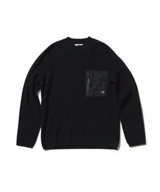 JOSEPH ABBOUD MOUNTAIN 【UNISEX】リサイクルウールポリ ニット ブラック系