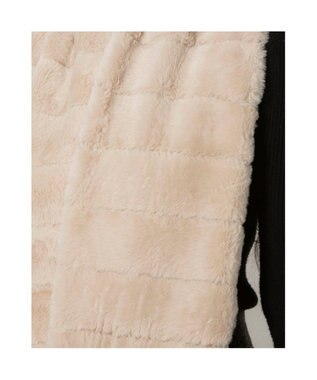 UNBILLION カシュネ cache nez / 畝入りフェイクファースヌード ベージュ