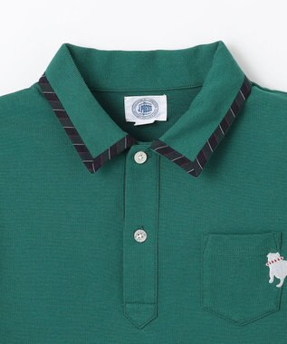 J.PRESS KIDS 【140-170cm】カノコ バックブル 半袖ポロシャツ グリーン系