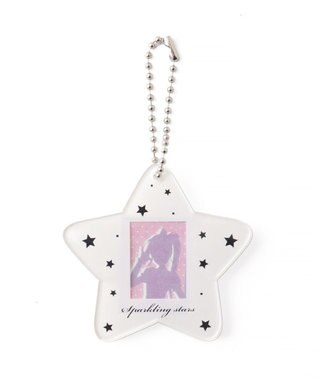 WEGO 【痛バ＆推し活グッズ】スターIDフォトケースキーホルダー ホワイト