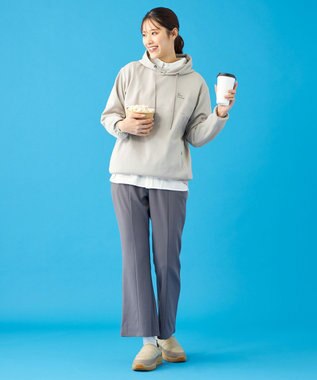 SHARE PARK LADIES 【UVカット・吸水速乾・ストレッチ・軽量・アンチピリング 】ダンボールフードパーカー（S・Mサイズ） ベージュ系